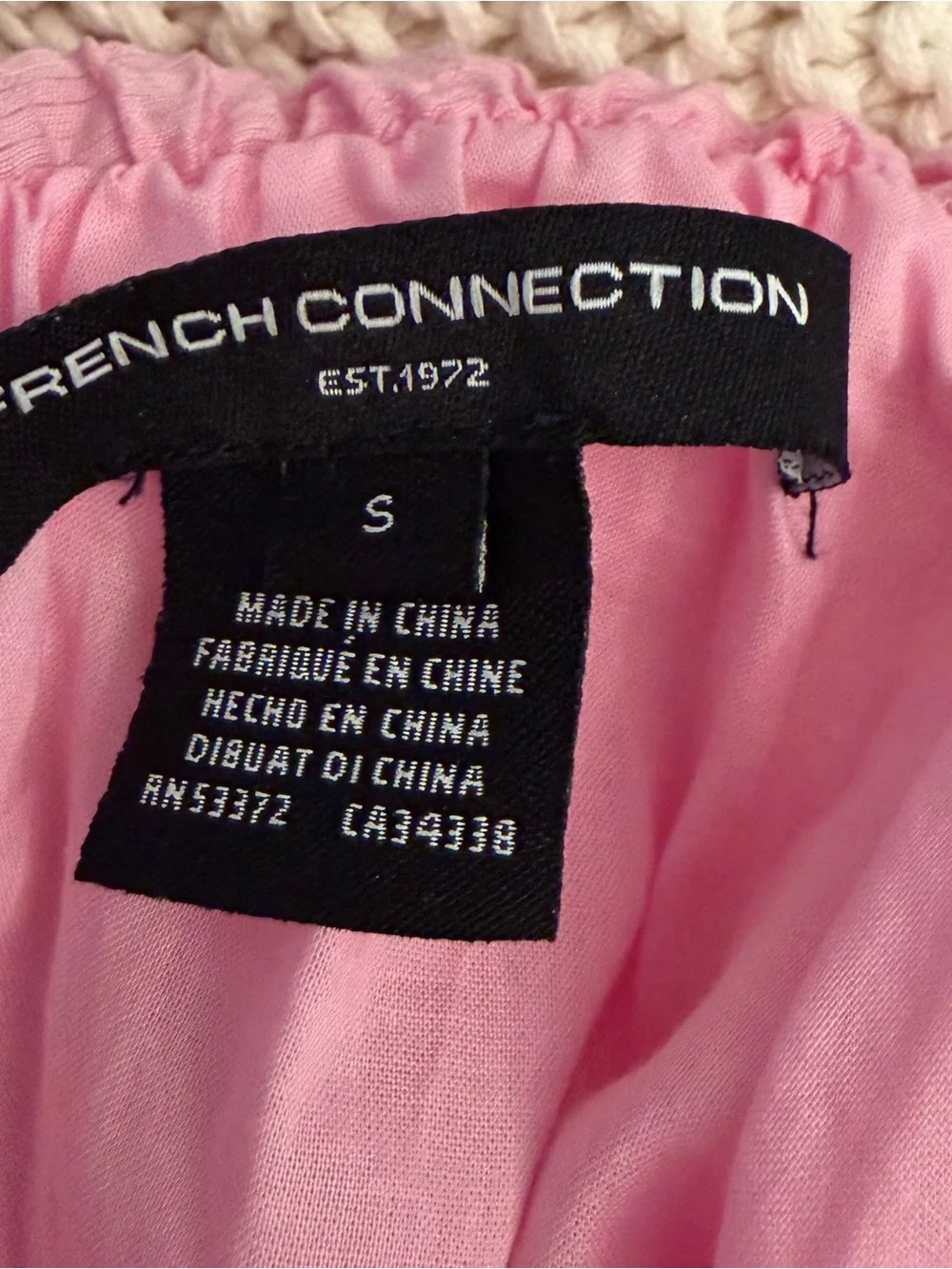 French Connection Aleska Pink Textured Midi Dress - Picture 5 of 6